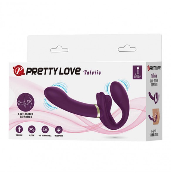PRETTY LOVE - Valarie Dual-Motor Vibration Wearable (Chargeable - Purple)